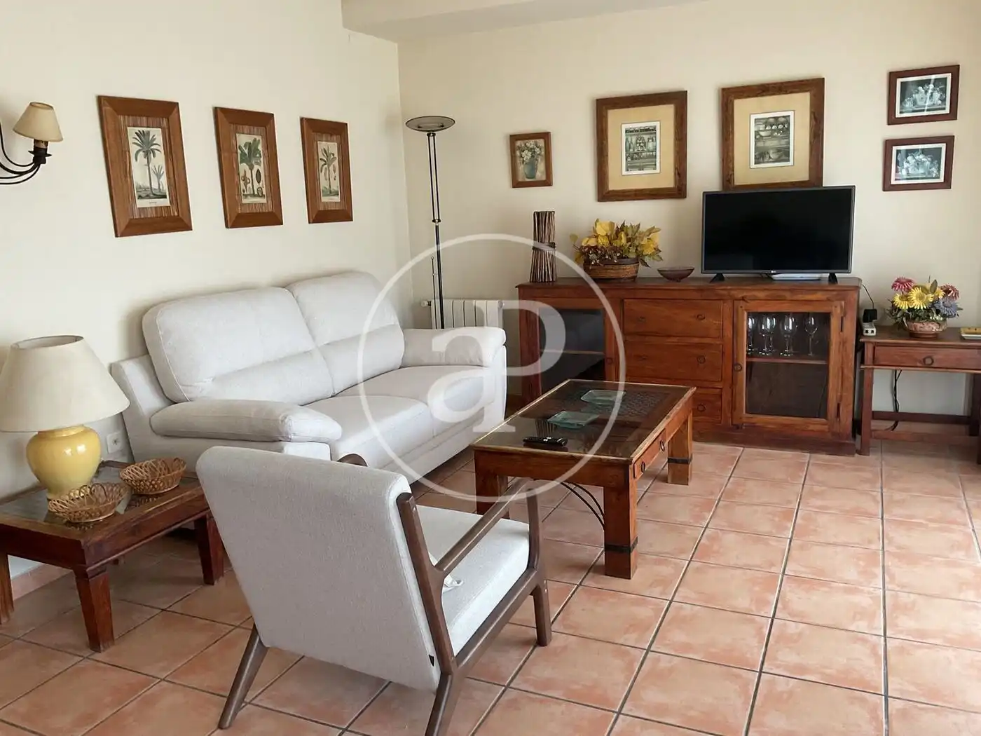 Wohnzimmer von Wohnung zur Miete in Jávea / Xàbia mit Klimaanlage, Heizung und Privatgarten
