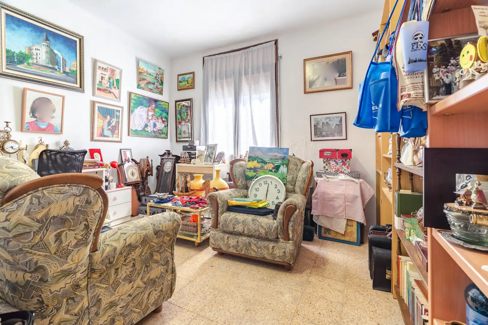 Wohnzimmer von Haus oder Chalet zum Verkauf in La Pobla de Mafumet mit Klimaanlage, Heizung und Privatgarten