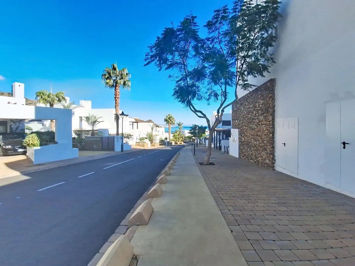 Außenansicht von Wohnung zum Verkauf in Mojácar mit Klimaanlage, Terrasse und Gemeinschaftspool
