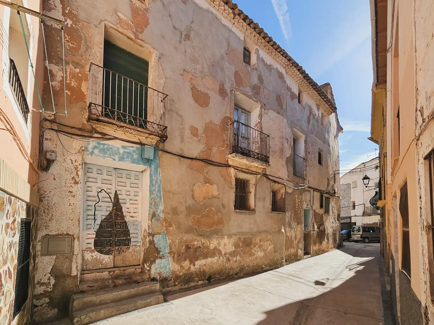 Exterior view of Houses for sale in Brea de Aragón  with Balcony