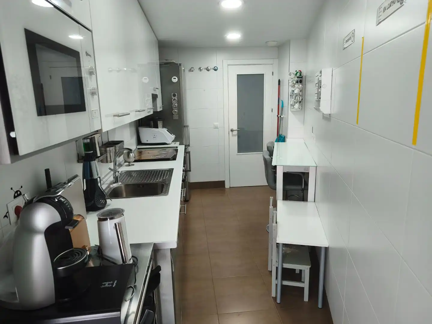 Kitchen of Flat for sale in  Madrid Capital  with Air Conditioner and Balcony