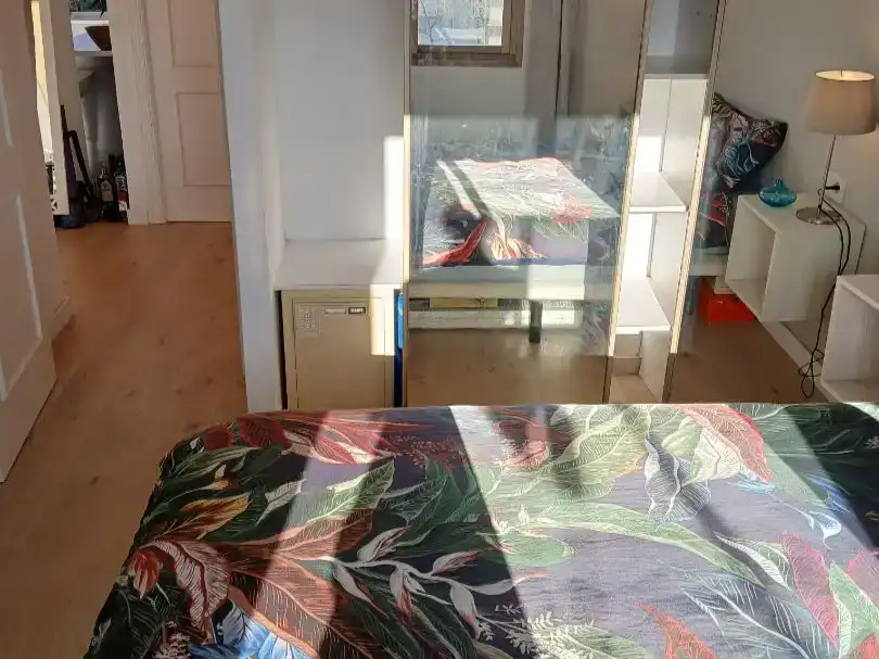 Dormitori de Apartament de lloguer en Mijas amb Aire condicionat i Piscina
