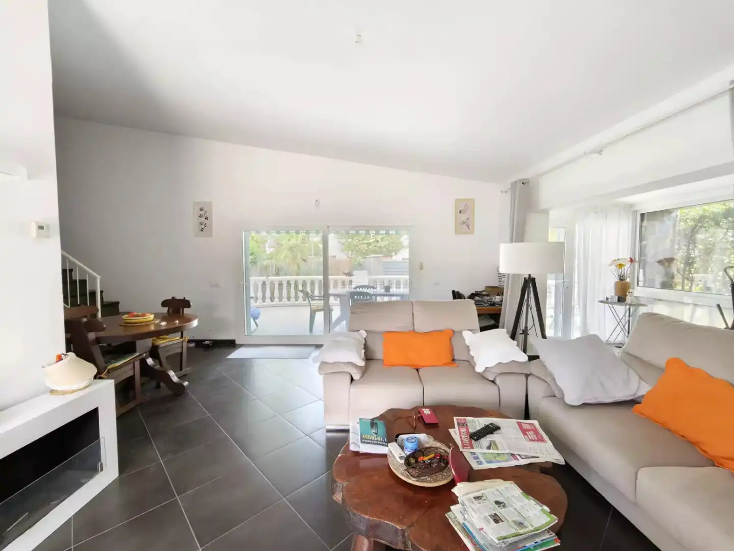 Sala de estar de Casa o chalet en venta en Empuriabrava con Aire acondicionado, Calefacción y Piscina