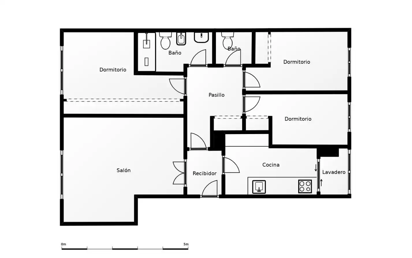 Piso en venta en Madrid con Aire acondicionado, Calefacción y Amueblado
