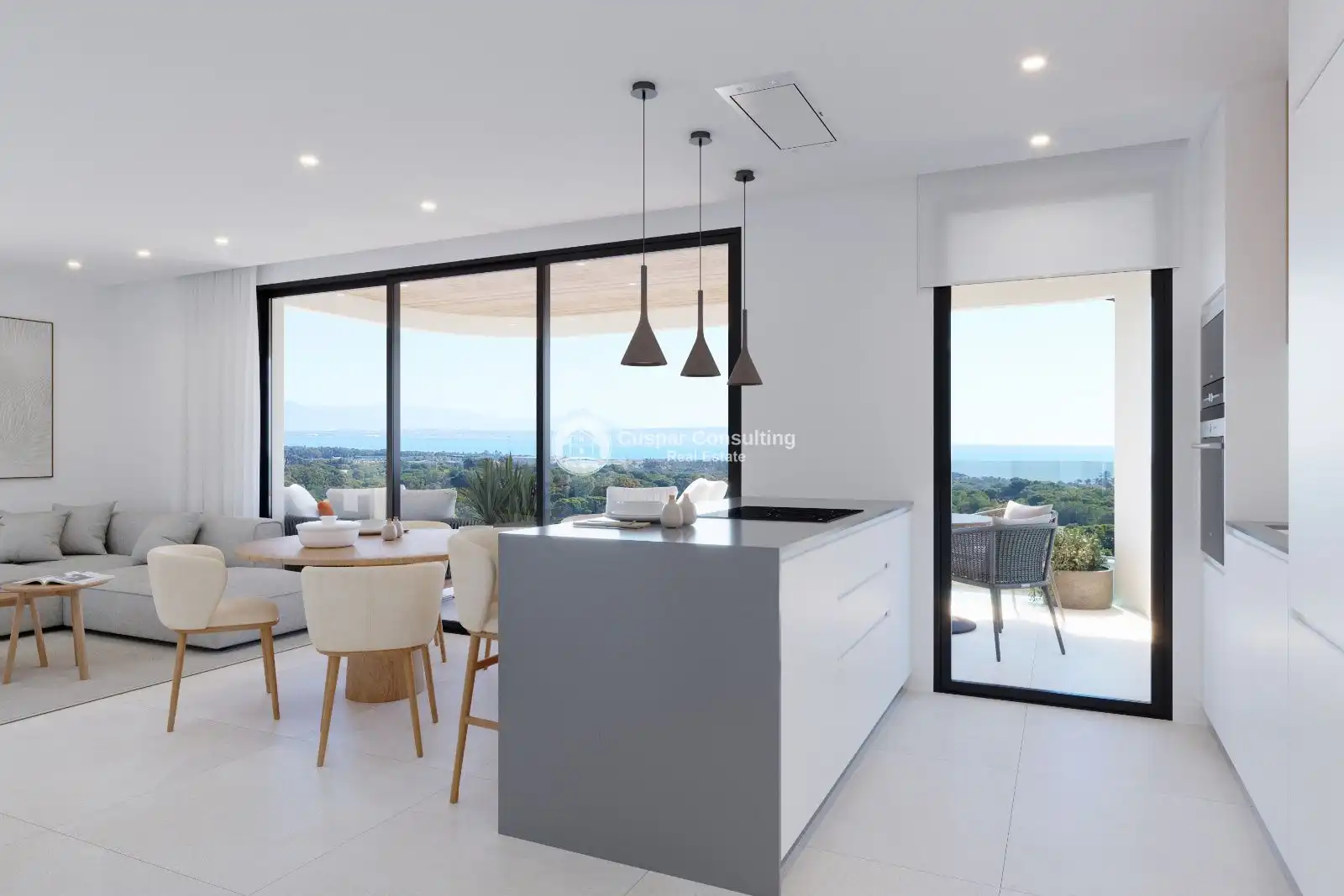 Cocina de Apartamento en venta en Guardamar del Segura con Aire acondicionado, Calefacción y Terraza