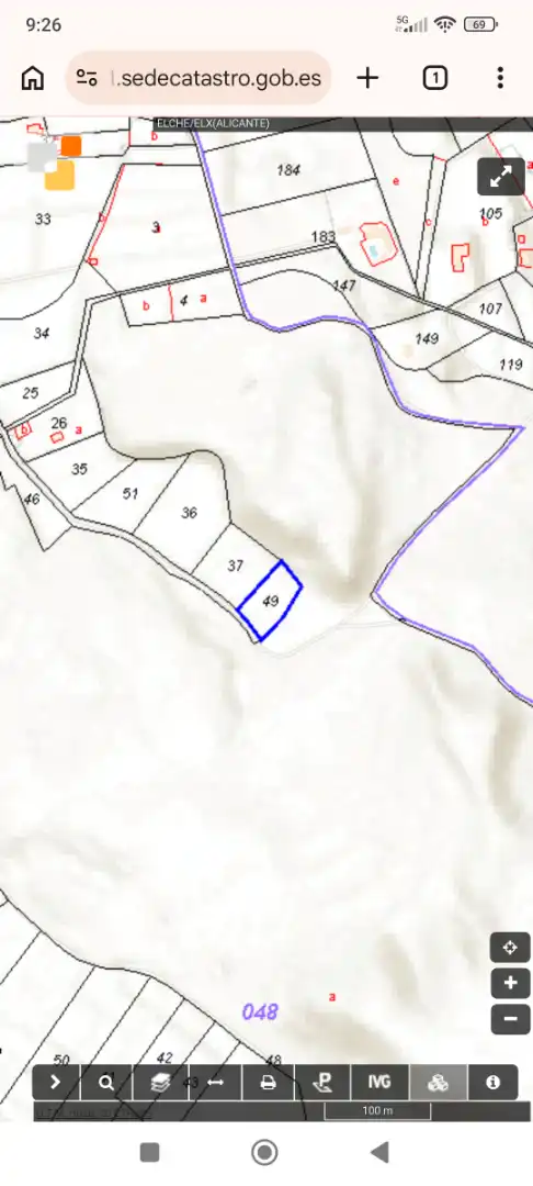 Rustikales Grundstück zum Verkauf in Partida la Marina 85, imagen 3