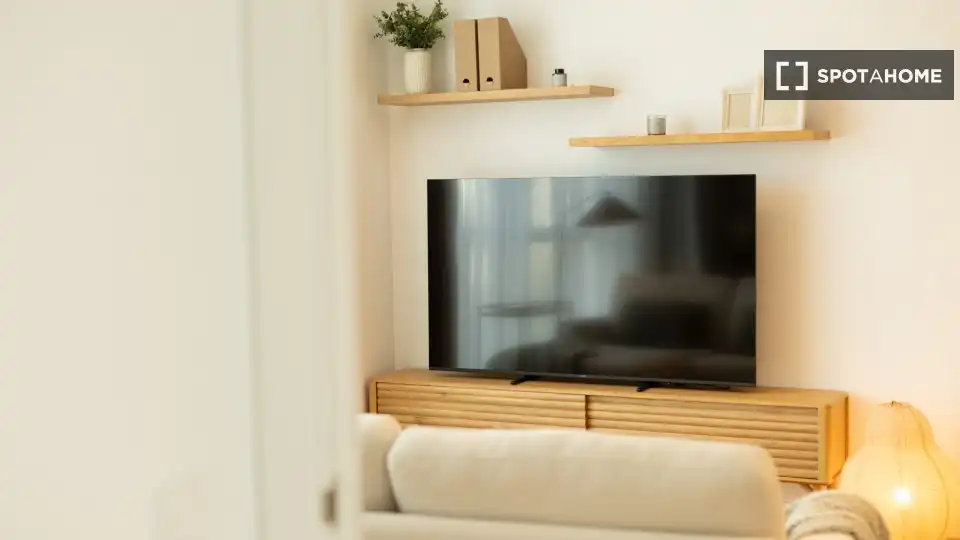 Sala de estar de Piso de alquiler en Valencia con Aire acondicionado, Calefacción y Amueblado