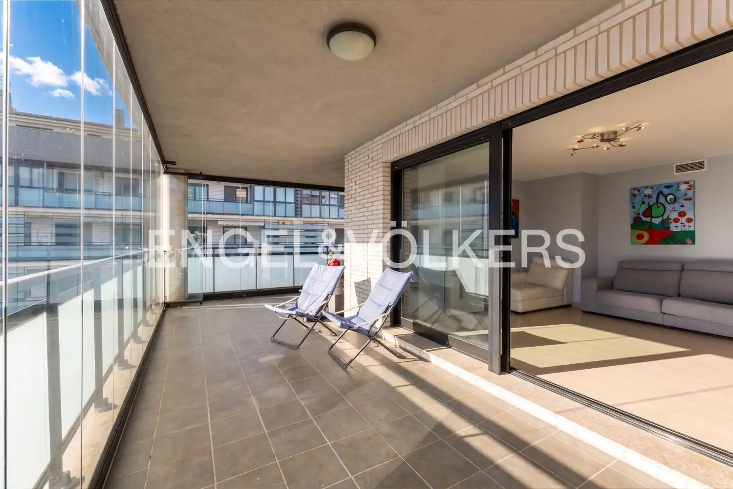 Terrasse von Wohnung zur Miete in Sagunto / Sagunt mit Klimaanlage, Heizung und Privatgarten