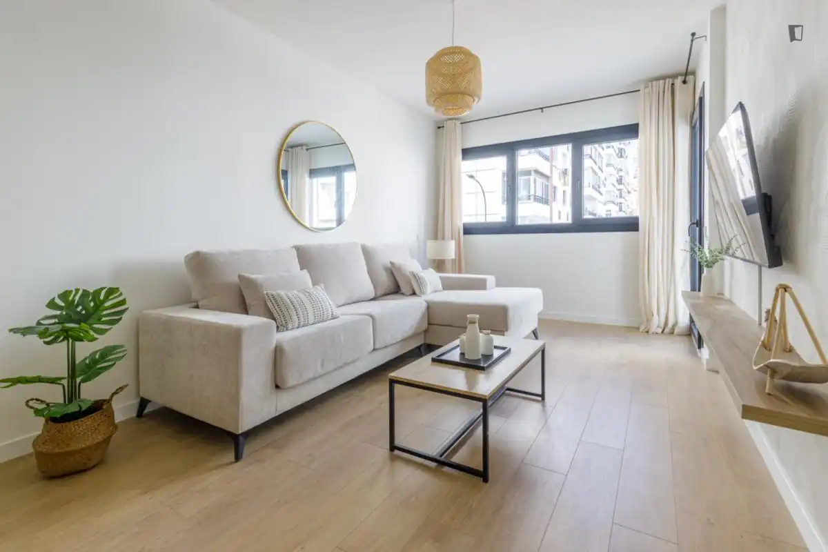 Living room of Apartments for rent in Málaga  with Air Conditioner, Furnished and Oven