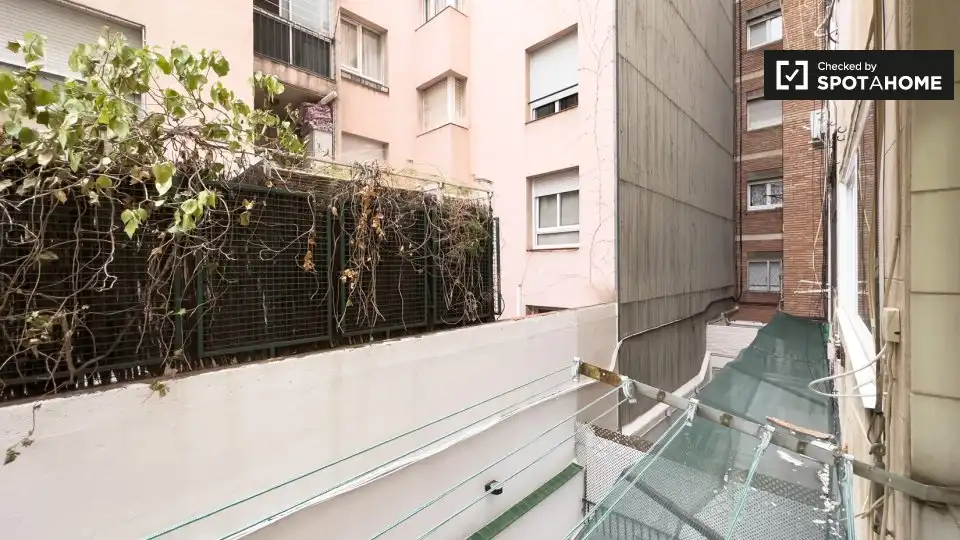 Terraza de Piso de alquiler en Barcelona con Aire acondicionado, Calefacción y Amueblado