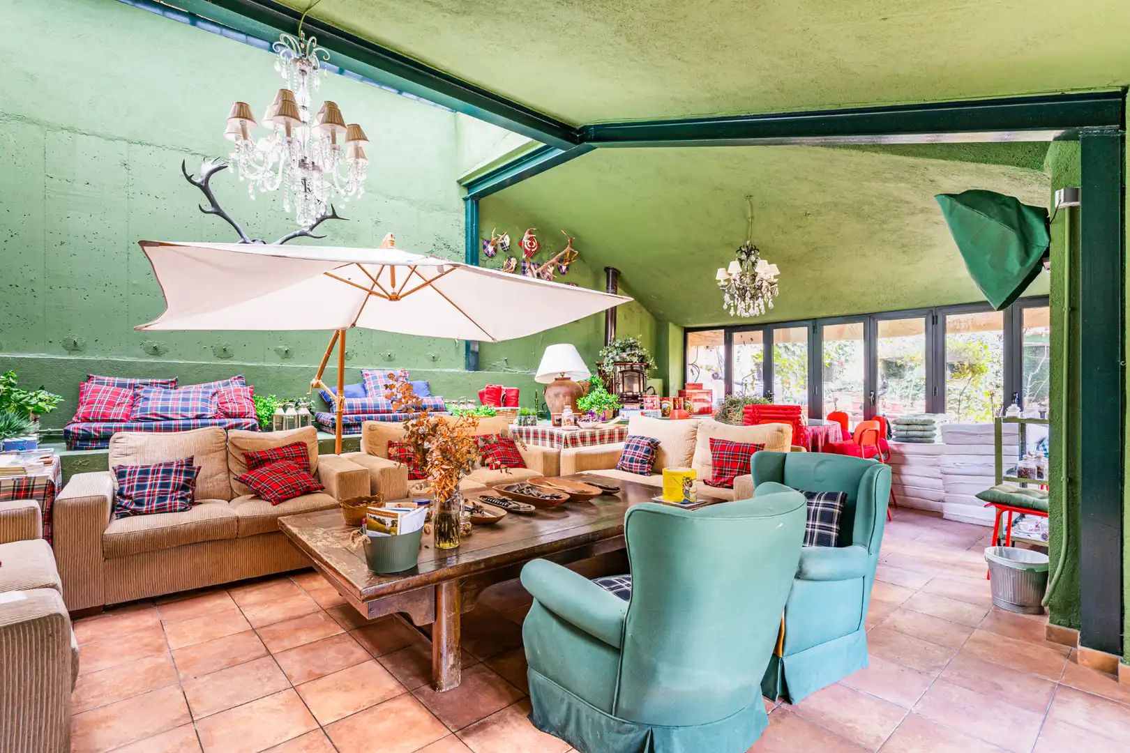 Living room of Detached homes for sale in Las Rozas de Madrid  with Air Conditioner, Heating and Private garden