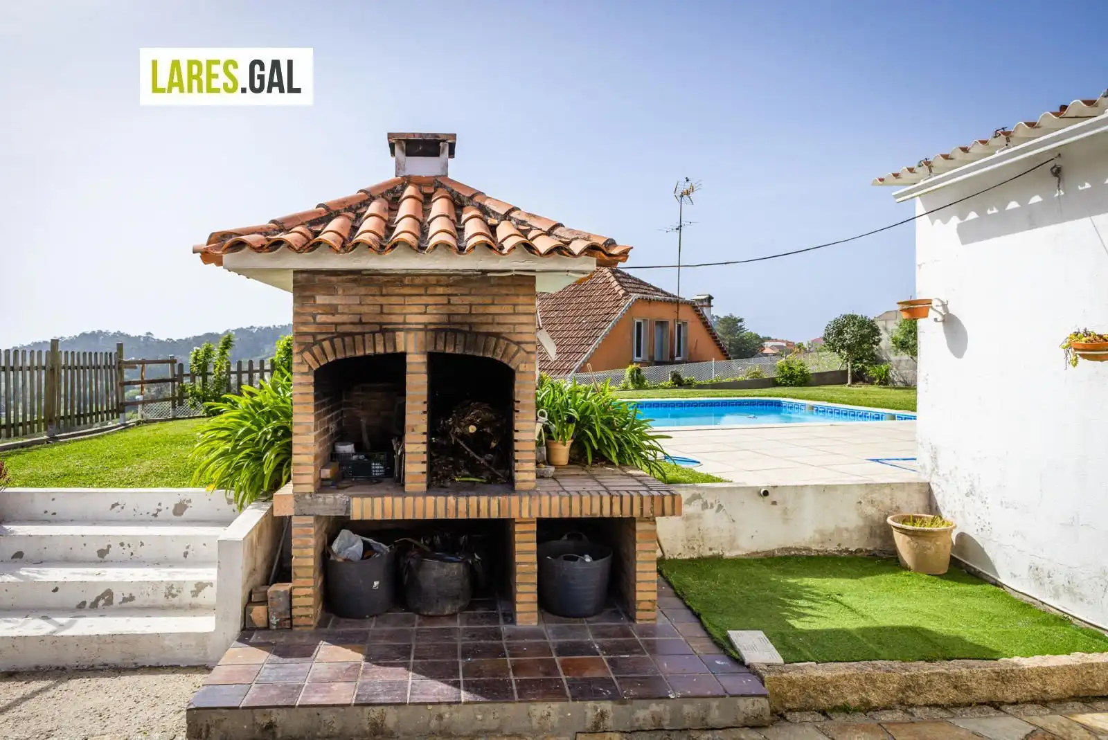Jardín de Casa o chalet en venta en Bueu con Jardín privado, Terraza y Trastero