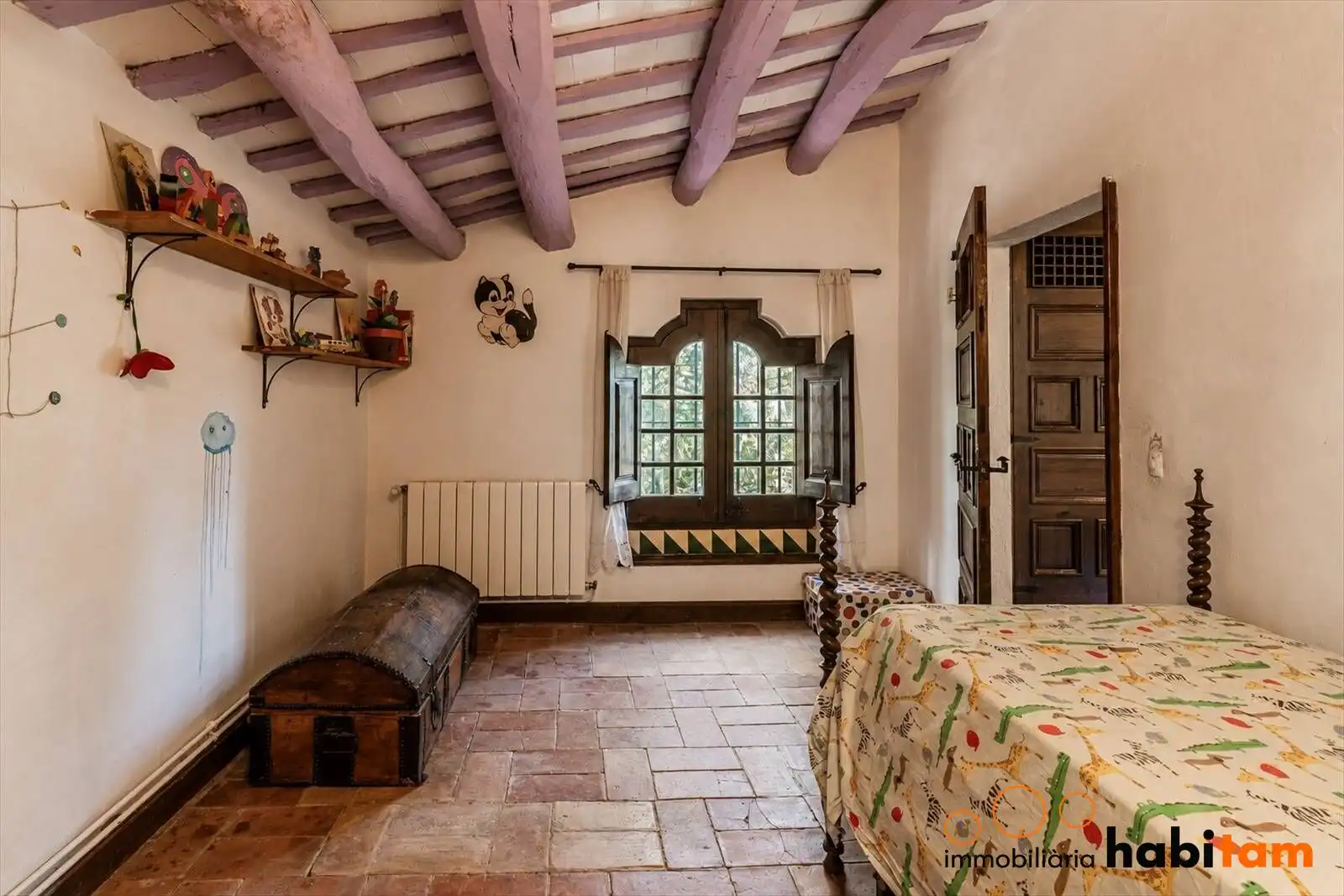 Habitación de Finca rústica en venta en Sils con Aire acondicionado, Calefacción y Jardín privado