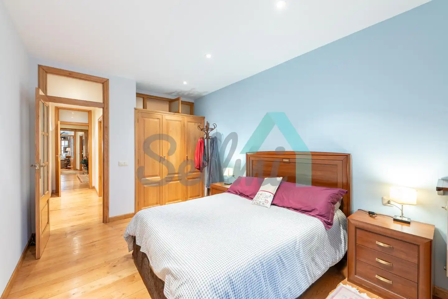 Bedroom of Flat for sale in Oviedo   with Heating, Parquet flooring and Terrace