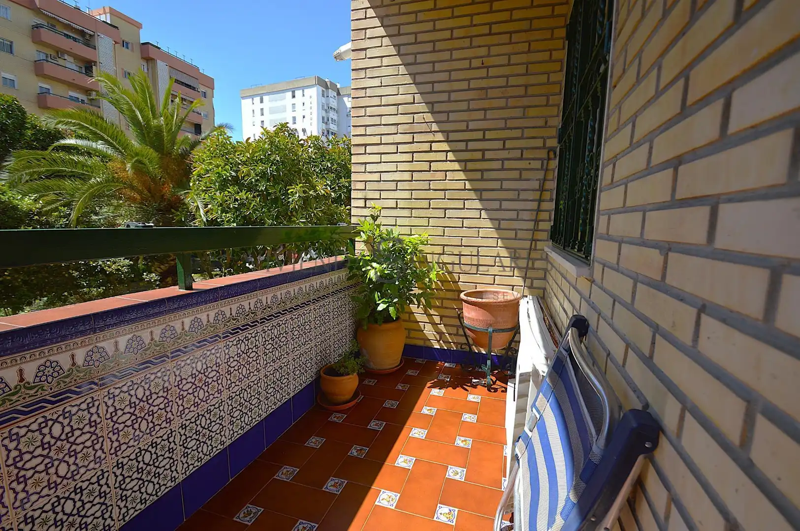 Balcony of Flat for sale in Sevilla  with Air Conditioner, Heating and Private garden