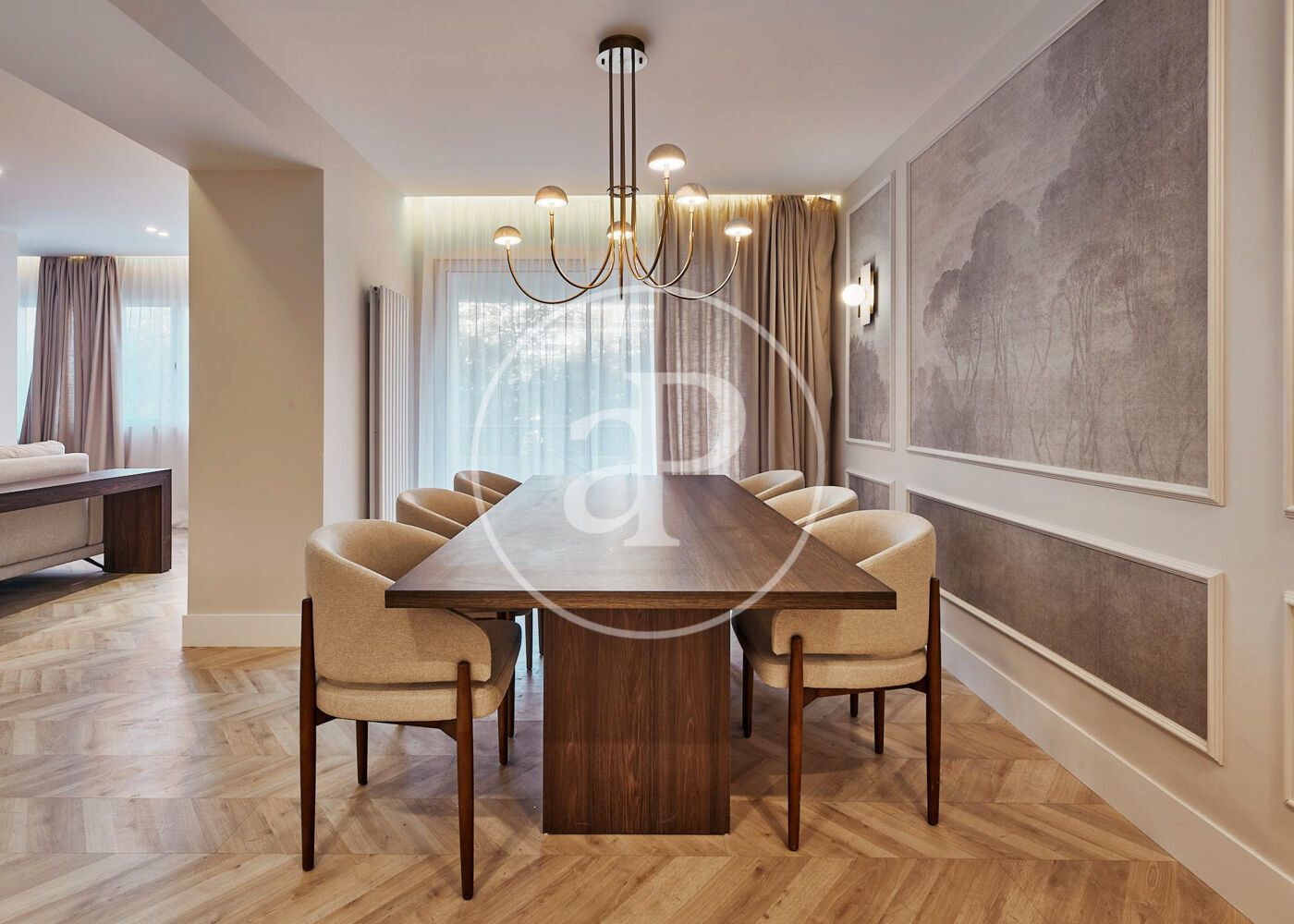 Menjador de Pis en venda en  Madrid Capital amb Aire condicionat, Calefacció i Terrassa