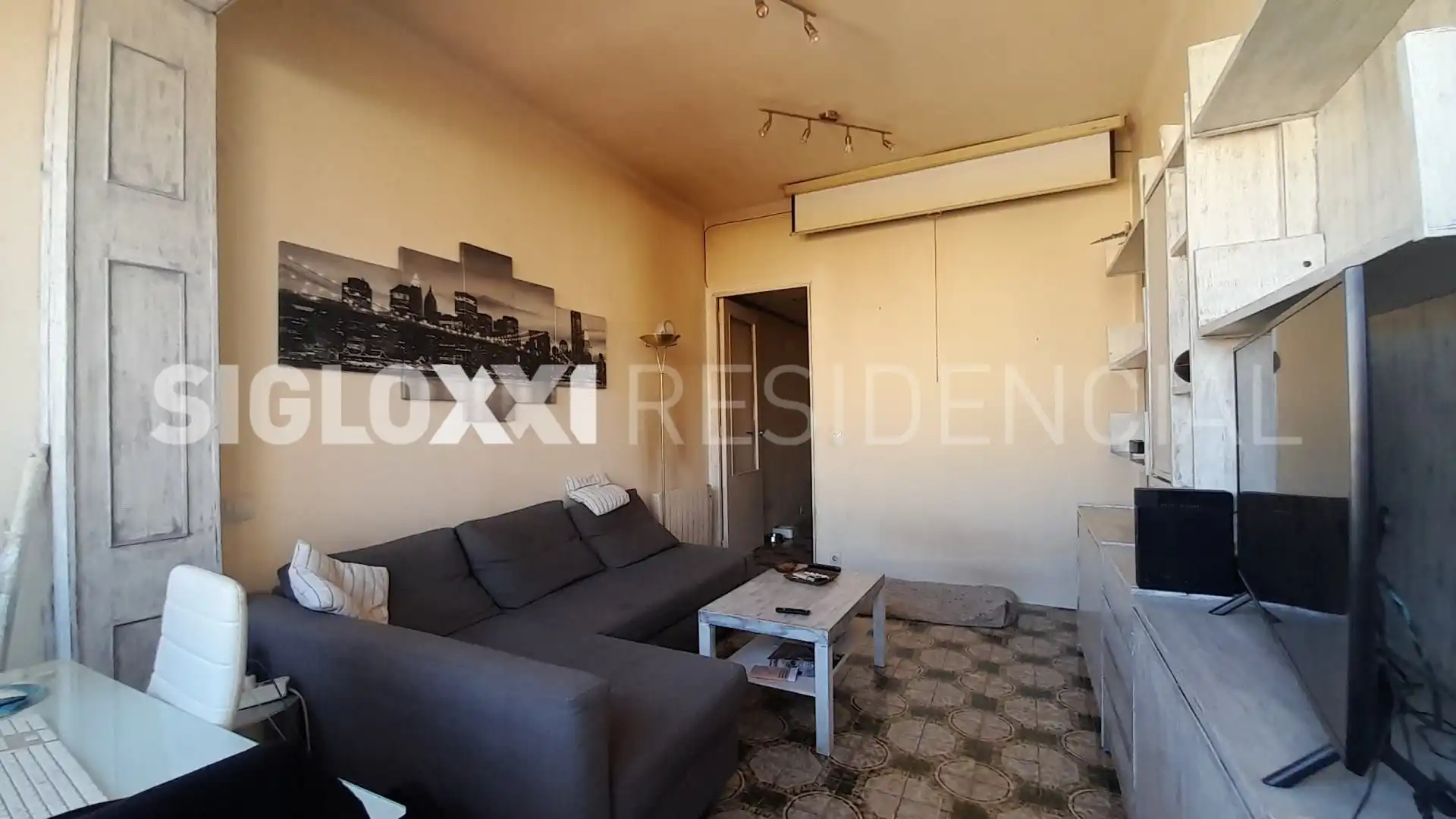 Sala de estar de Piso en venta en Barcelona con Aire acondicionado, Calefacción y Balcón