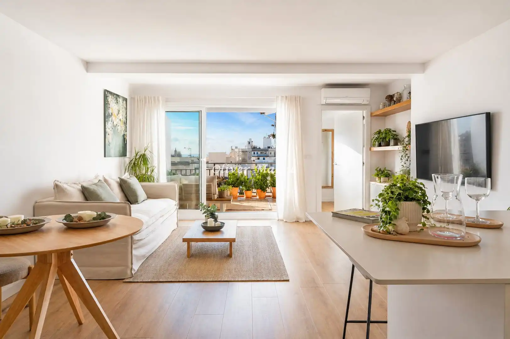 Sala d'estar de Àtic en venda en  Palma de Mallorca amb Aire condicionat, Calefacció i Parquet