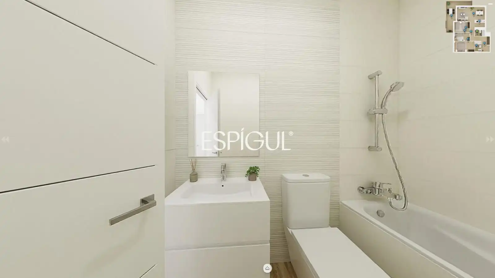 Baño de Piso en venta en Sarrià de Ter con Calefacción, Terraza y Trastero