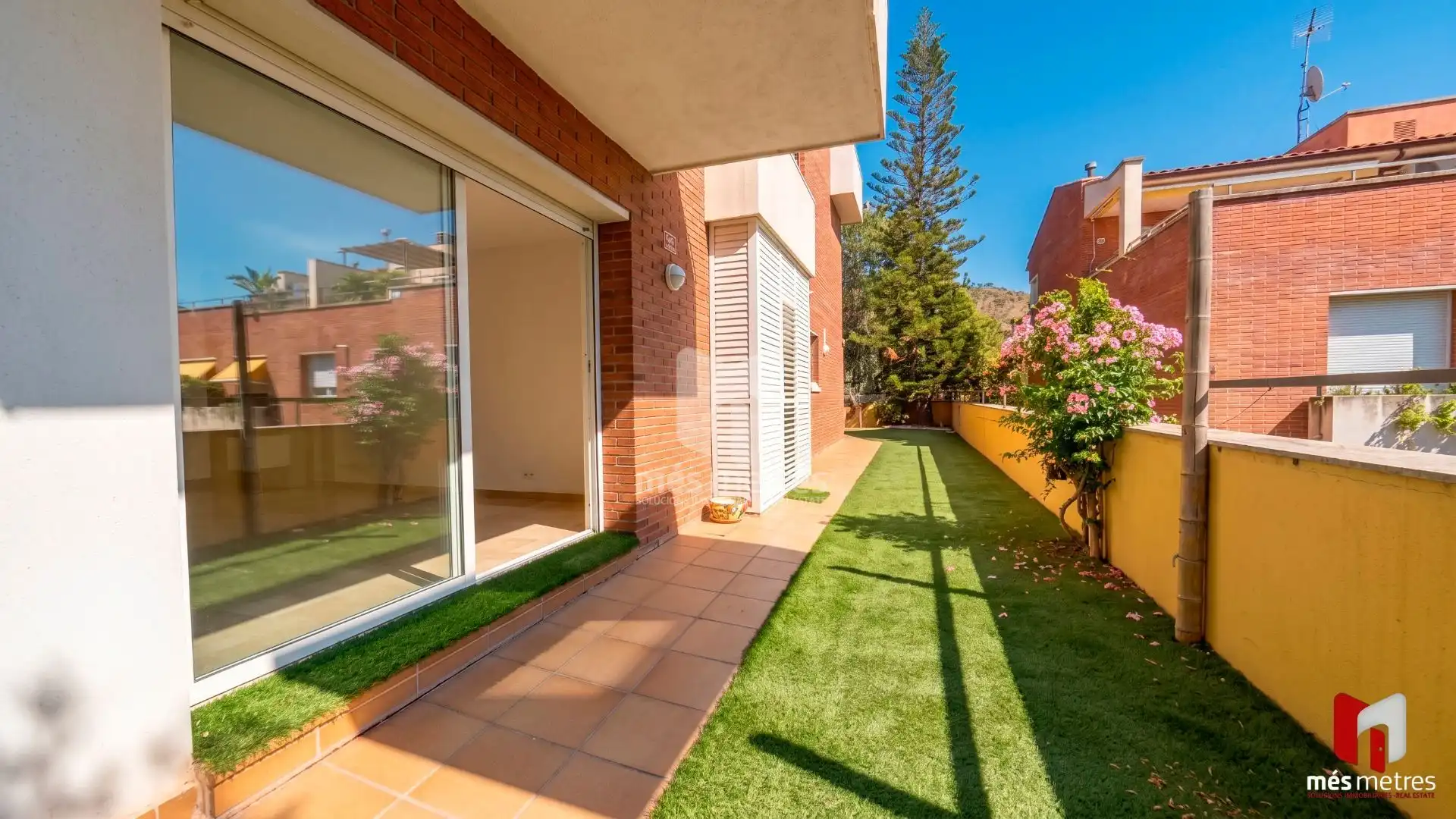 Terrace of Flat for rent in Teià  with Heating, Private garden and Community pool