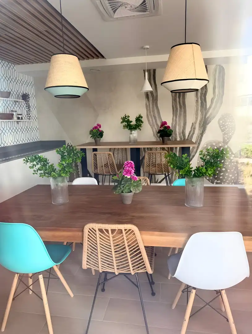 Terraza de Apartamento de alquiler en Estepona con Aire acondicionado, Terraza y Piscina