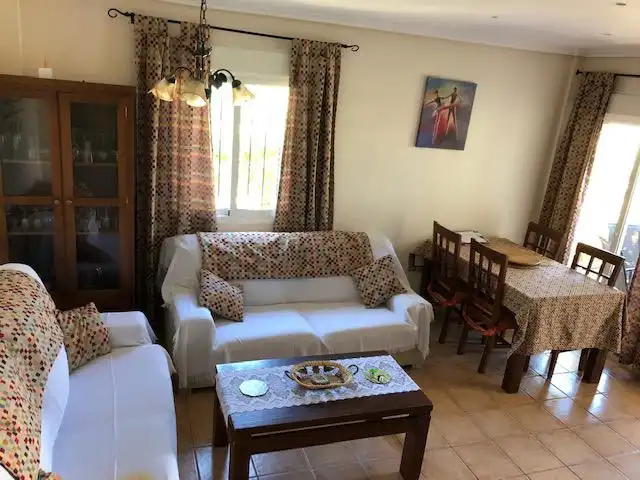 Wohnzimmer von Maisonette zur Miete in Vera mit Klimaanlage, Heizung und Privatgarten