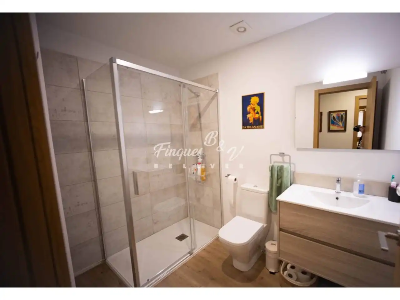 Baño de Apartamento en venta en Bellver de Cerdanya con Aire acondicionado, Calefacción y Parquet