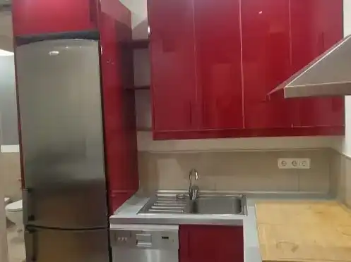 Kitchen of Flat for rent in  Madrid Capital  with Air Conditioner