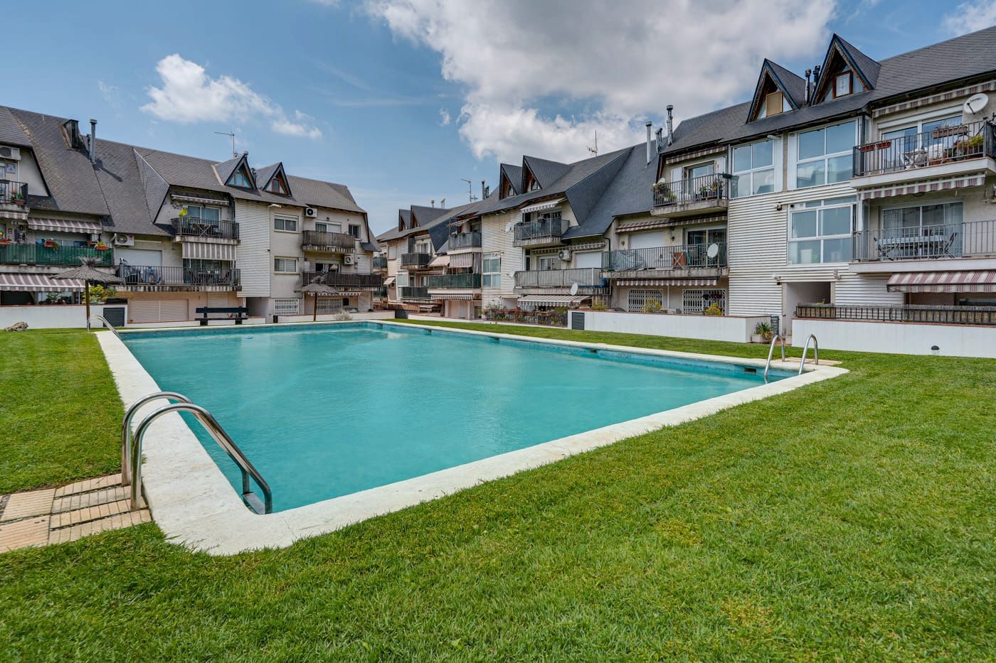 Swimming pool of Flat for sale in Viladecavalls  with Air Conditioner, Terrace and Furnished