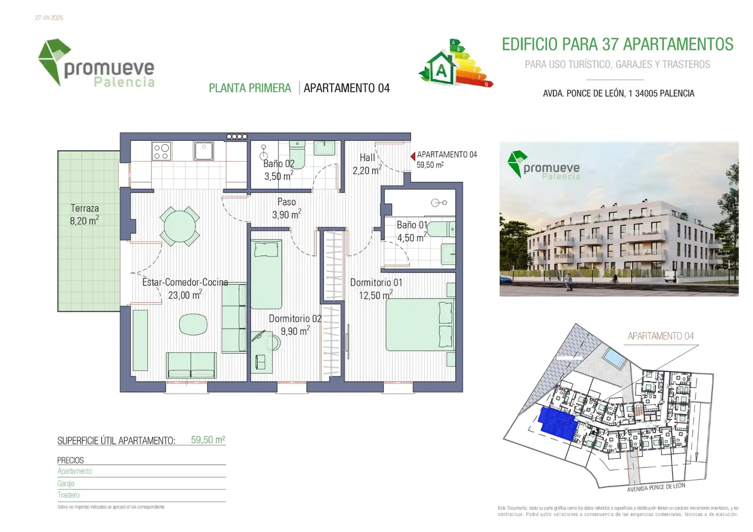 Appartement compact avec piscine à vendre à Calle Ponce de León 1, imagen 3