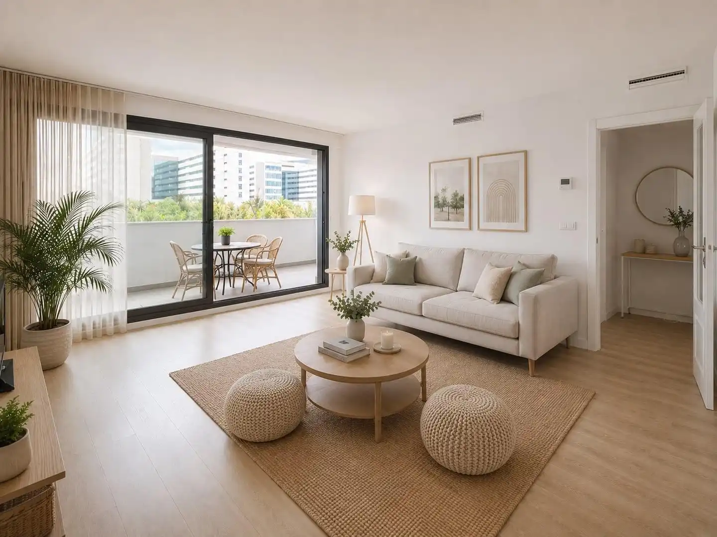 Living room of Flat for sale in Valencia  with Air Conditioner, Heating and Private garden