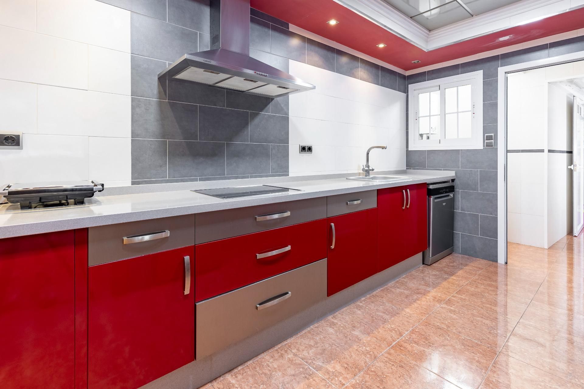 Kitchen of Flat for sale in La Pobla Llarga  with Air Conditioner, Terrace and Balcony