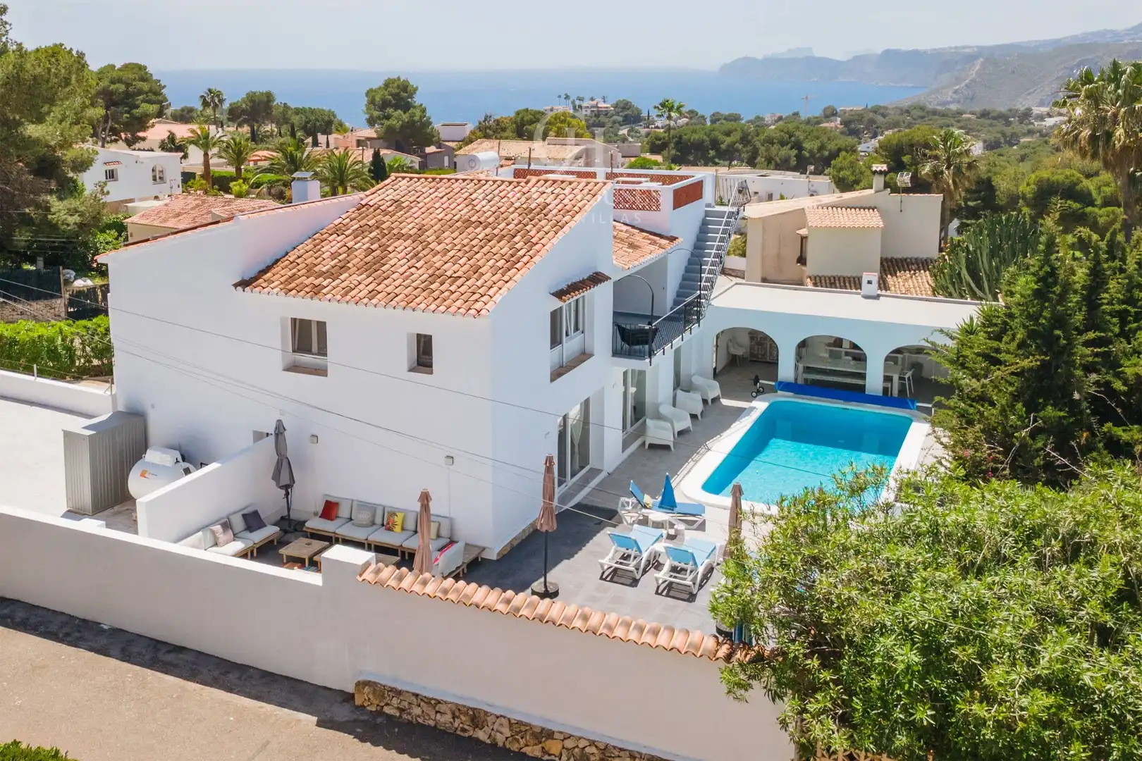 Vista exterior de Casa o chalet en venta en Jávea / Xàbia con Aire acondicionado, Calefacción y Jardín privado
