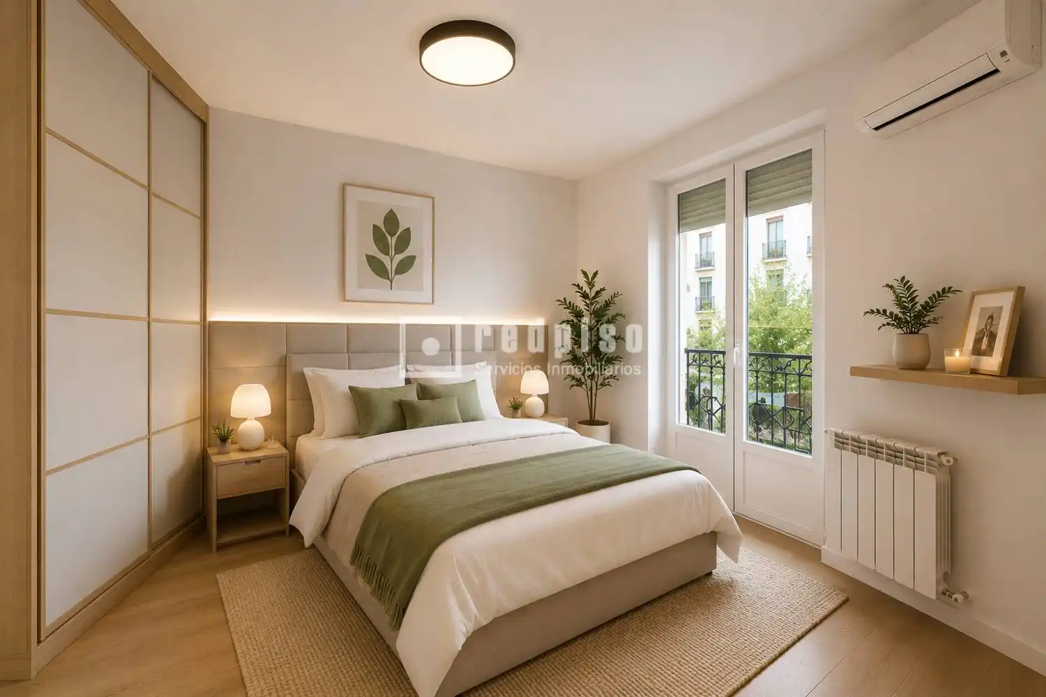 Bedroom of Flat for sale in Madrid  with Air Conditioner and Heating