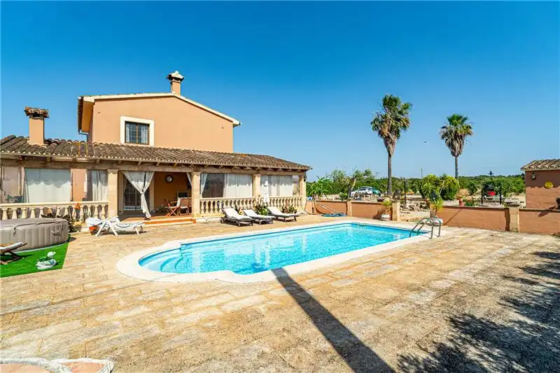 Swimming pool of Country homes for sale in Sencelles  with Air Conditioner, Terrace and Storage room