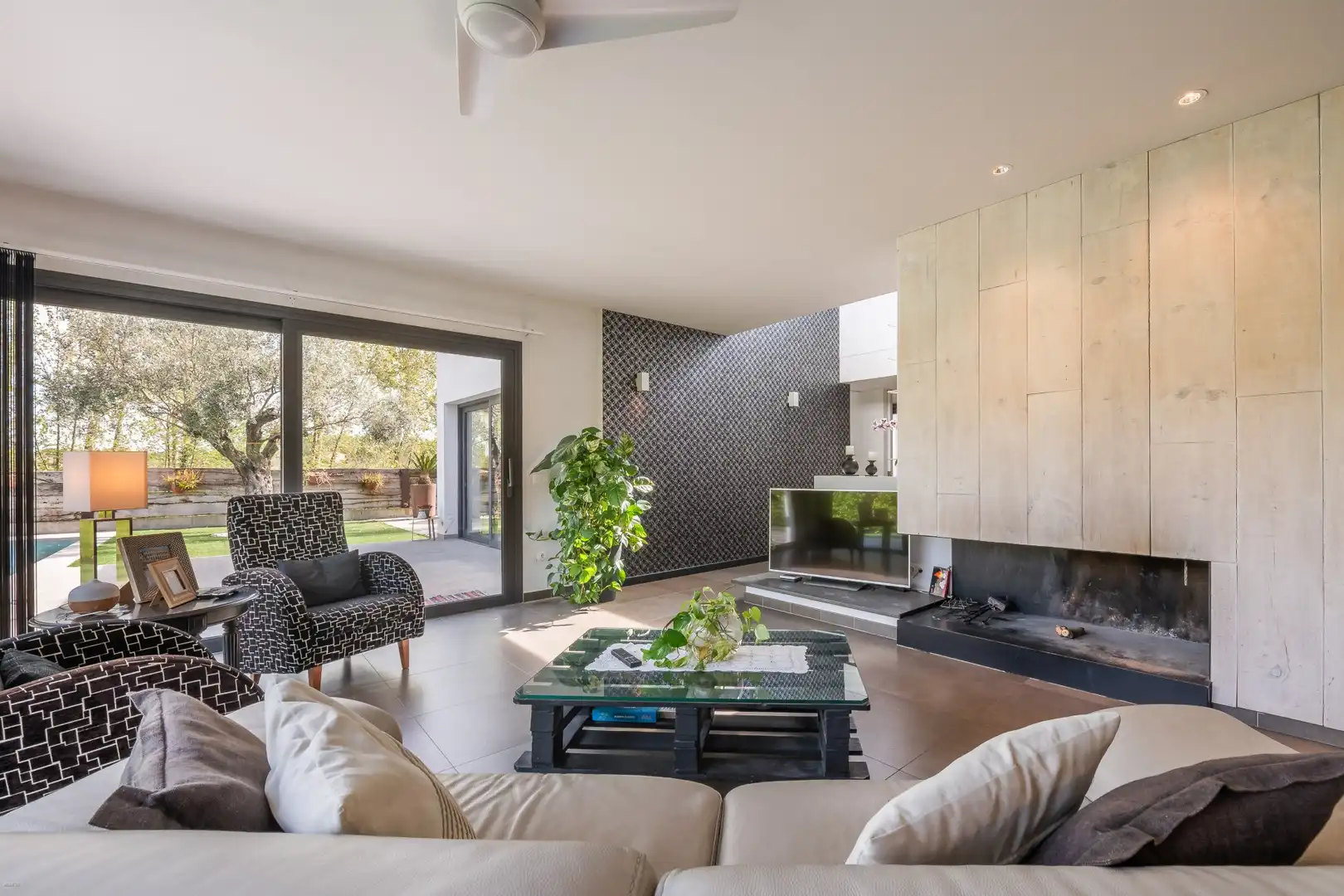 Sala de estar de Casa o chalet en venta en Cornellà del Terri