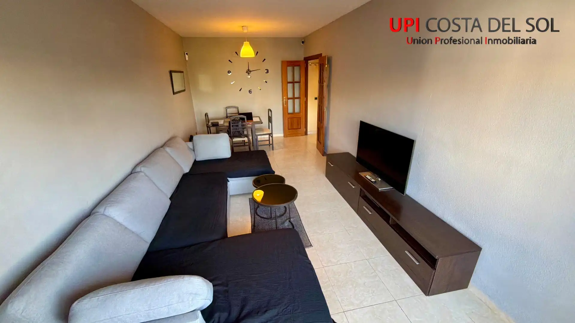 Sala de estar de Piso en venta en Mijas con Terraza, Amueblado y Horno