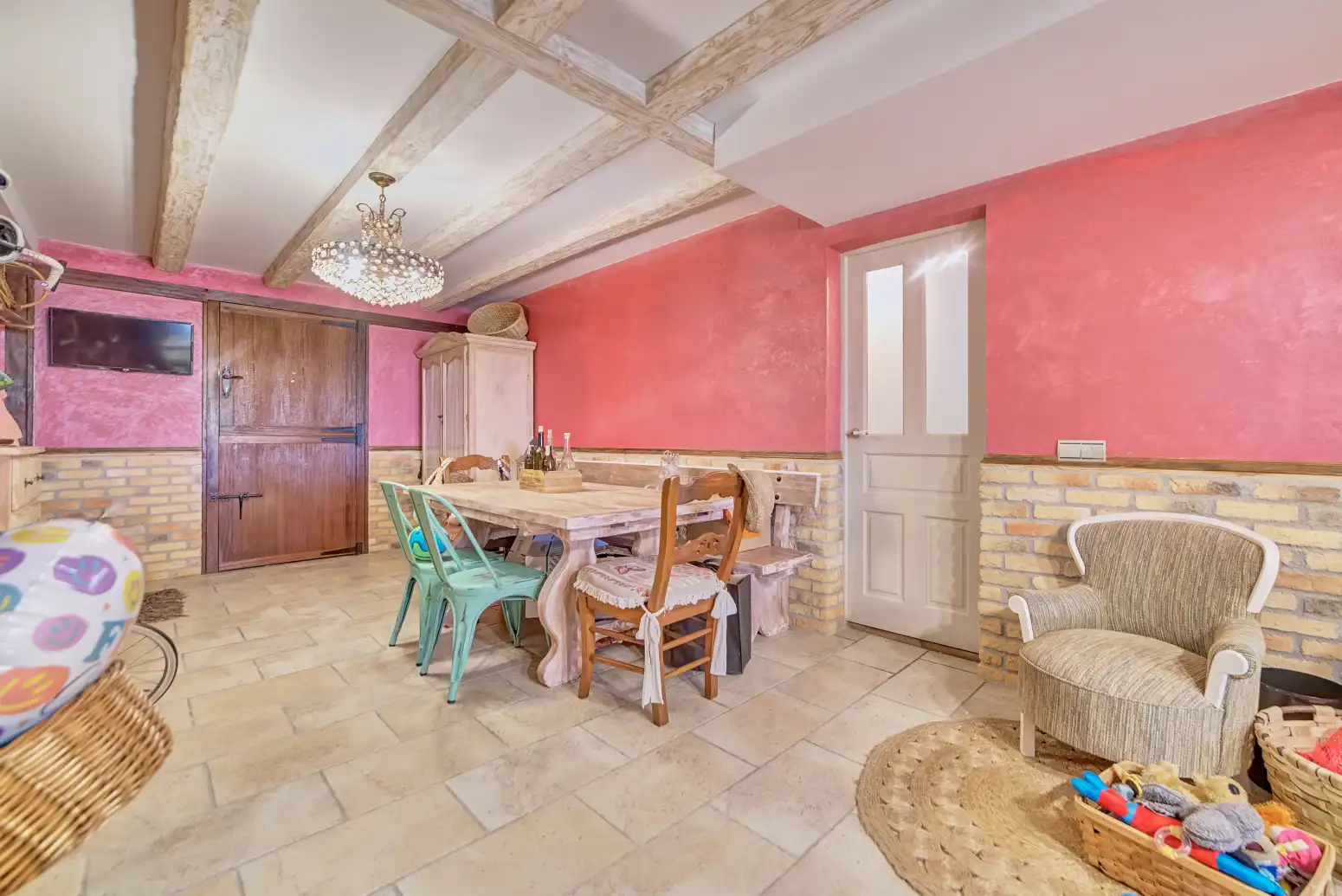 Comedor de Casa o chalet en venta en Orkoien con Calefacción, Parquet y Terraza
