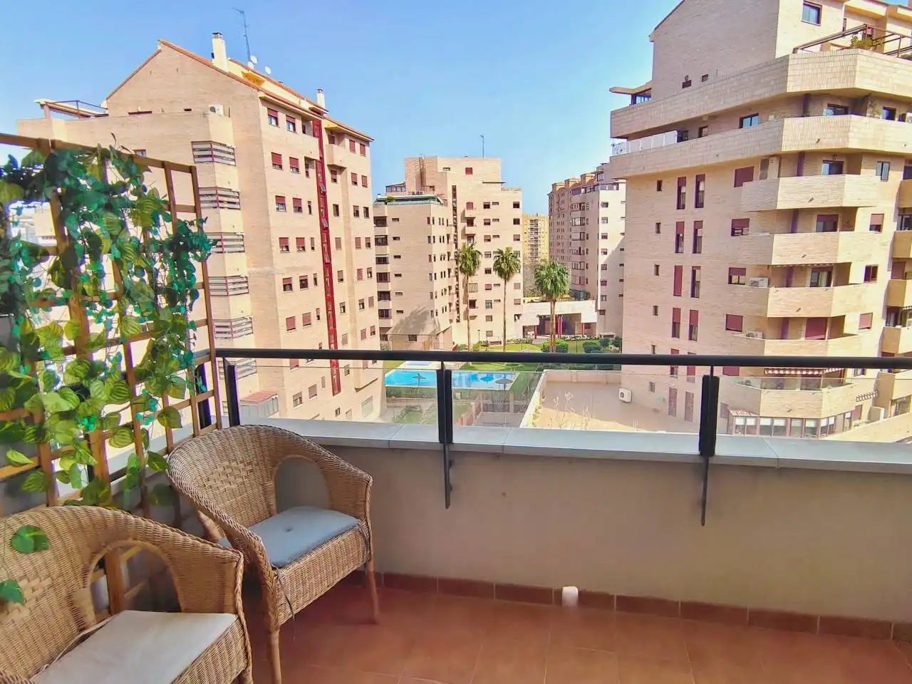 Terraza de Piso de alquiler en Valencia con Aire acondicionado, Calefacción y Balcón