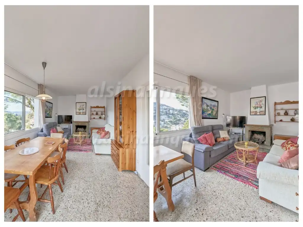 Sala d'estar de Casa o xalet en venda en Lloret de Mar amb Jardí privat, Terrassa i Balcó