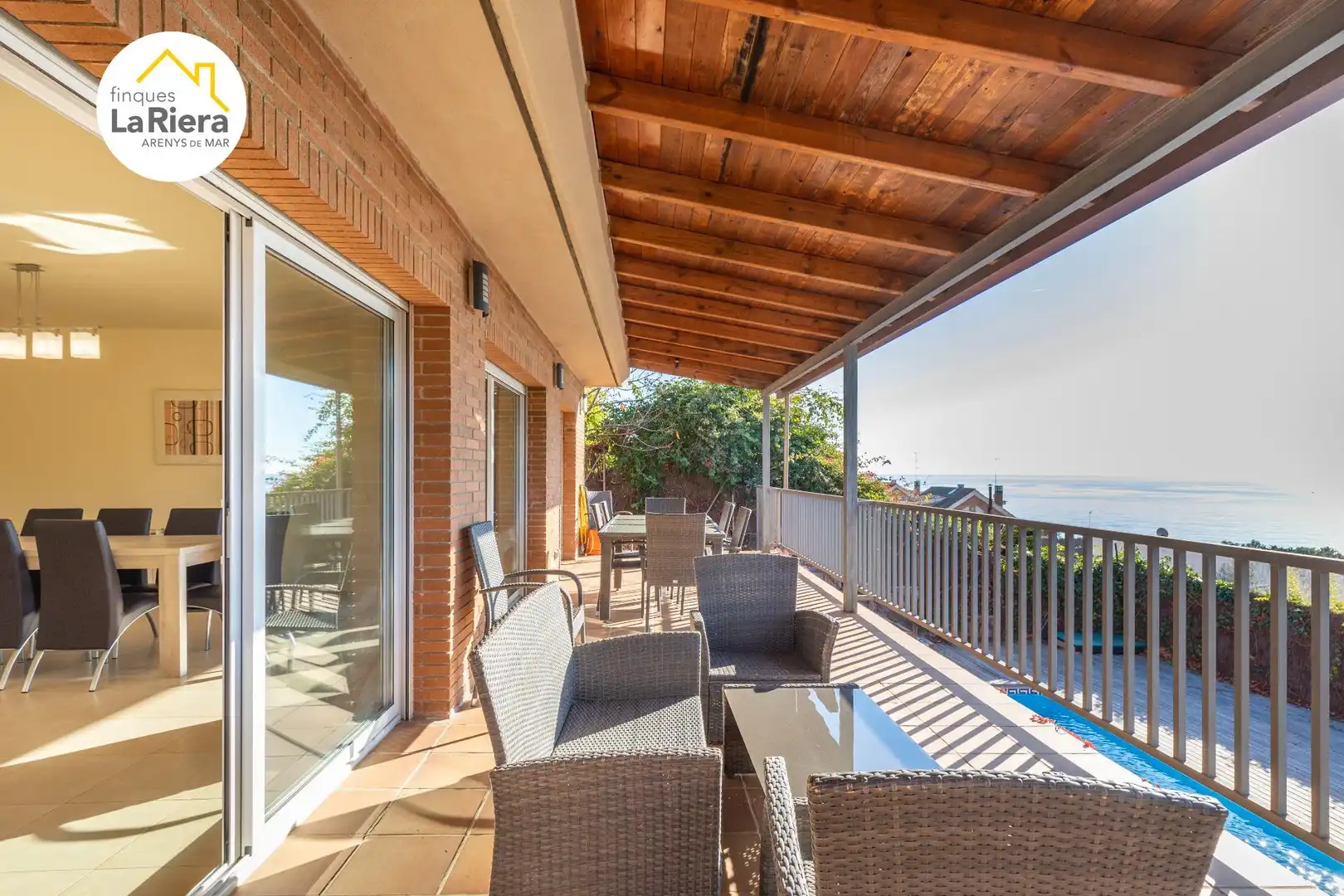 Terraza de Casa o chalet en venta en Arenys de Mar con Aire acondicionado, Calefacción y Jardín privado