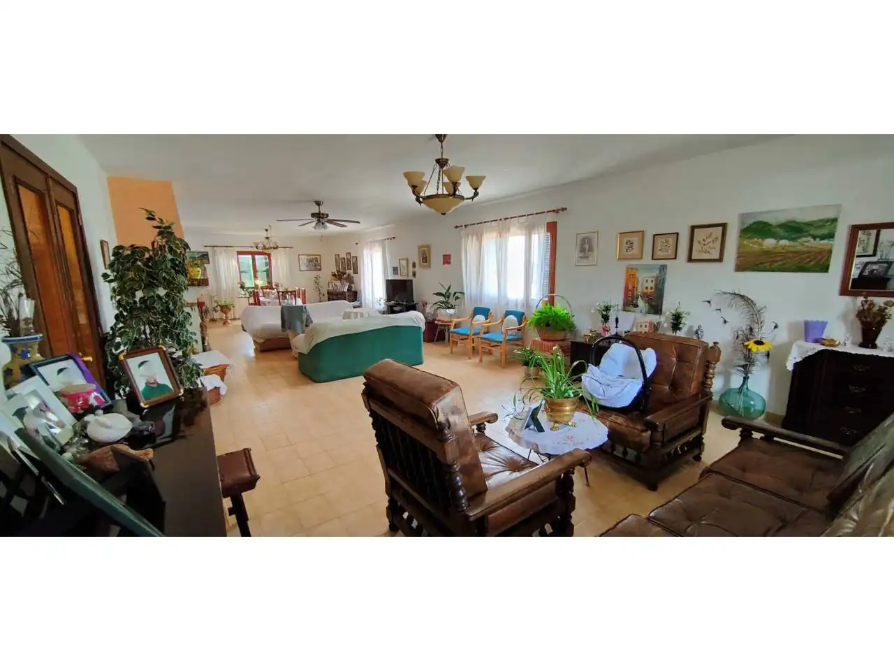 Wohnzimmer von Haus oder Chalet zum Verkauf in Bunyola mit Privatgarten, Terrasse und Schwimmbad