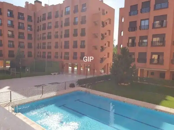 Swimming pool of Apartments for rent in Madrid  with Air Conditioner, Heating and Furnished
