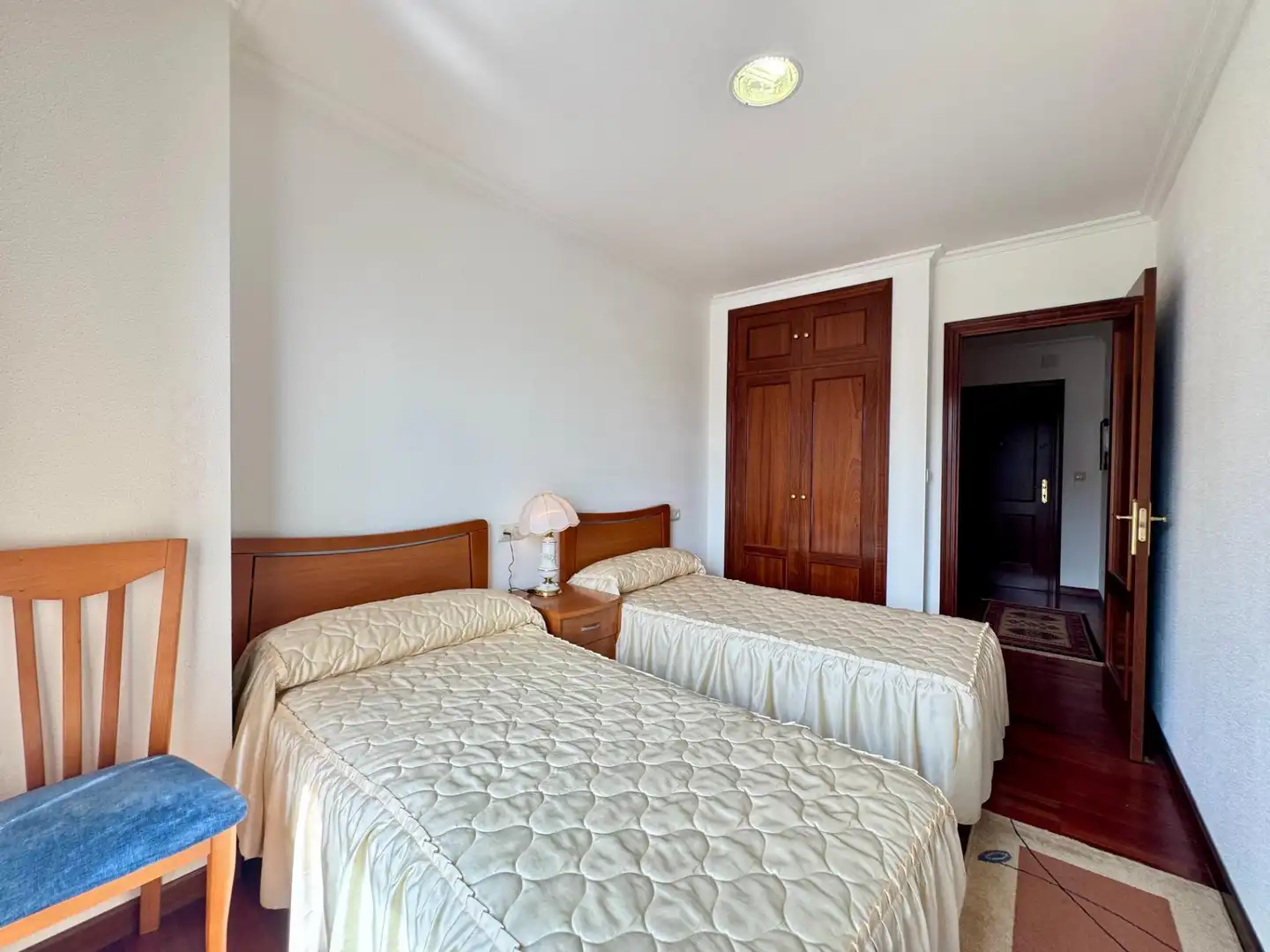 Bedroom of Flat for sale in Baiona  with Parquet flooring, Terrace and Storage room