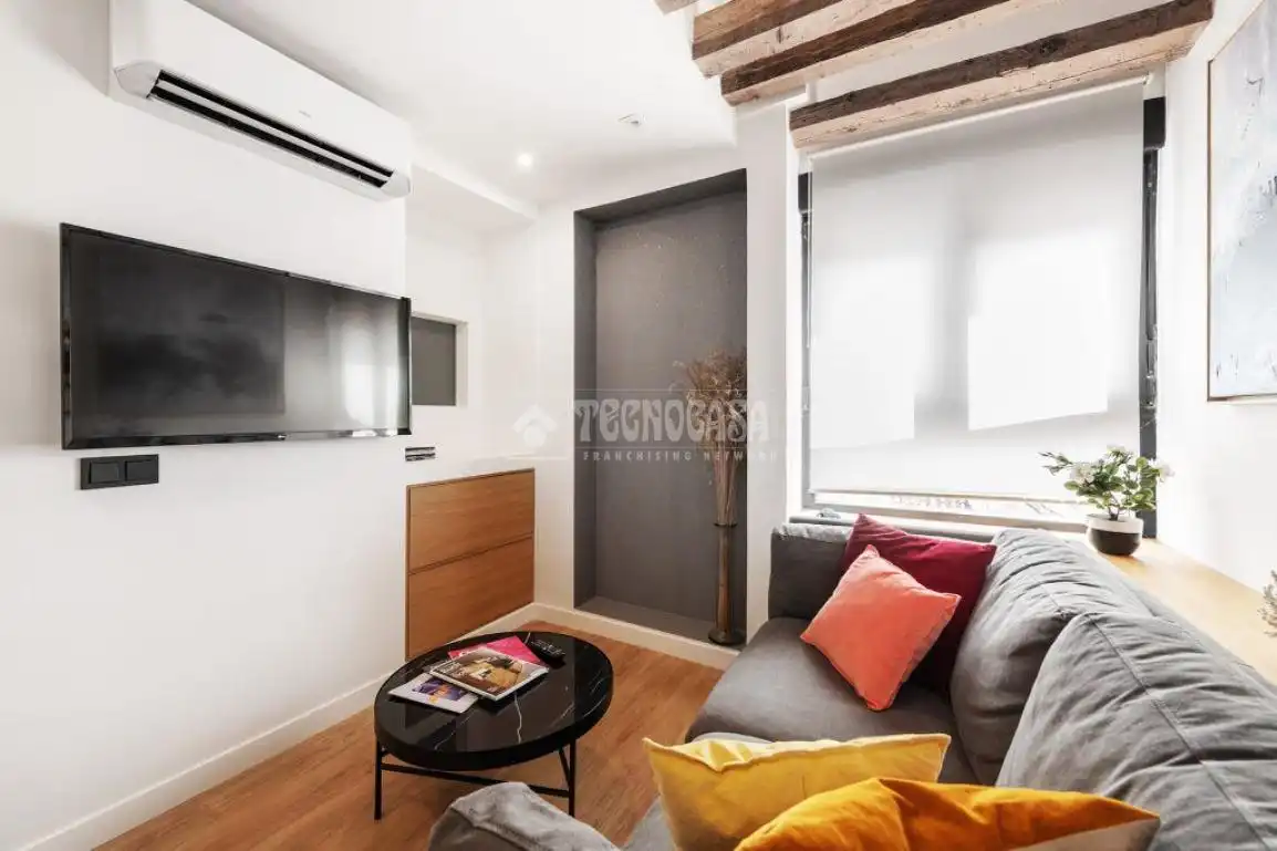 Sala de estar de Piso de alquiler en Madrid con Aire acondicionado, Calefacción y Amueblado