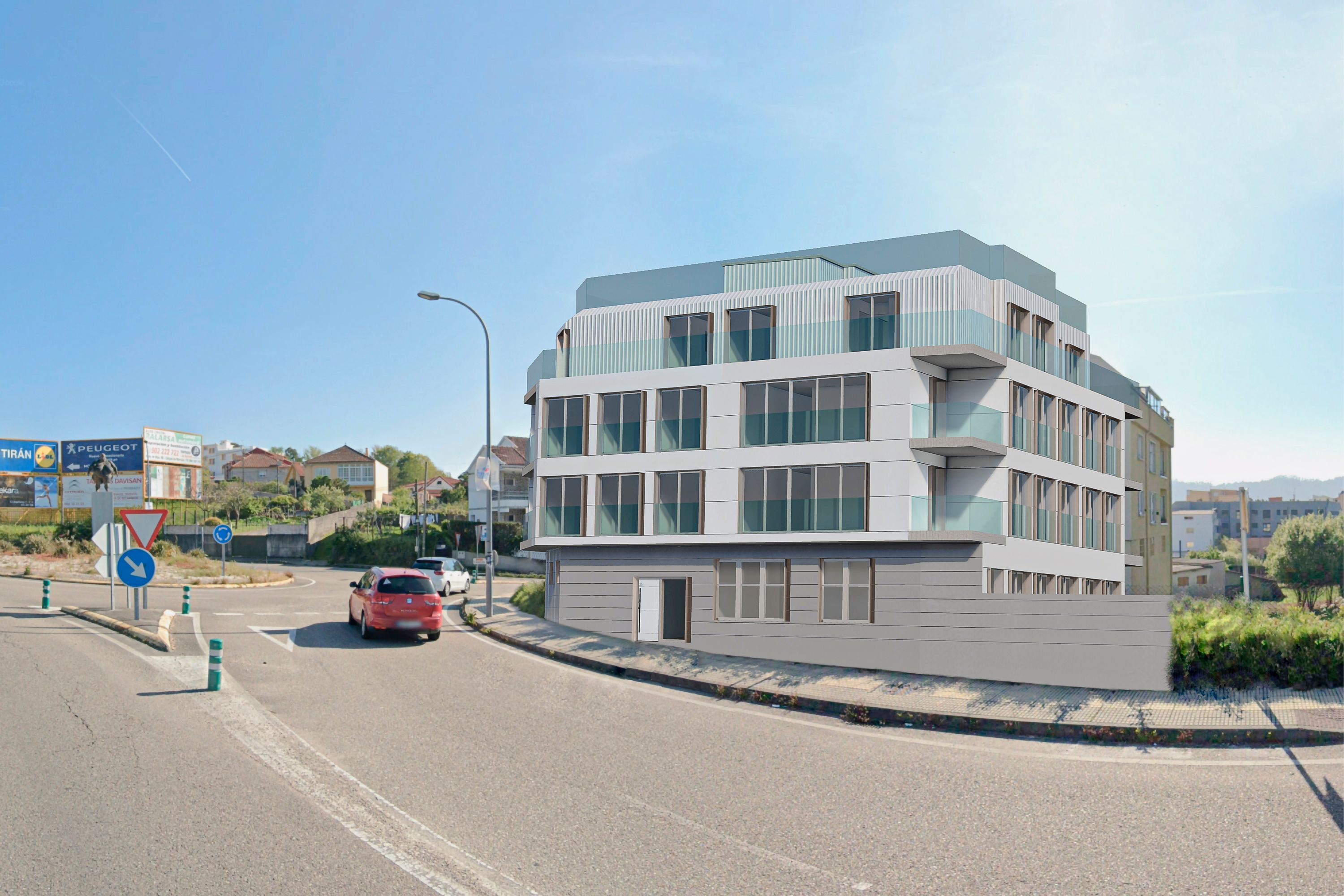 Exterior view of Apartment for sale in Cangas   with Heating, Private garden and Parquet flooring