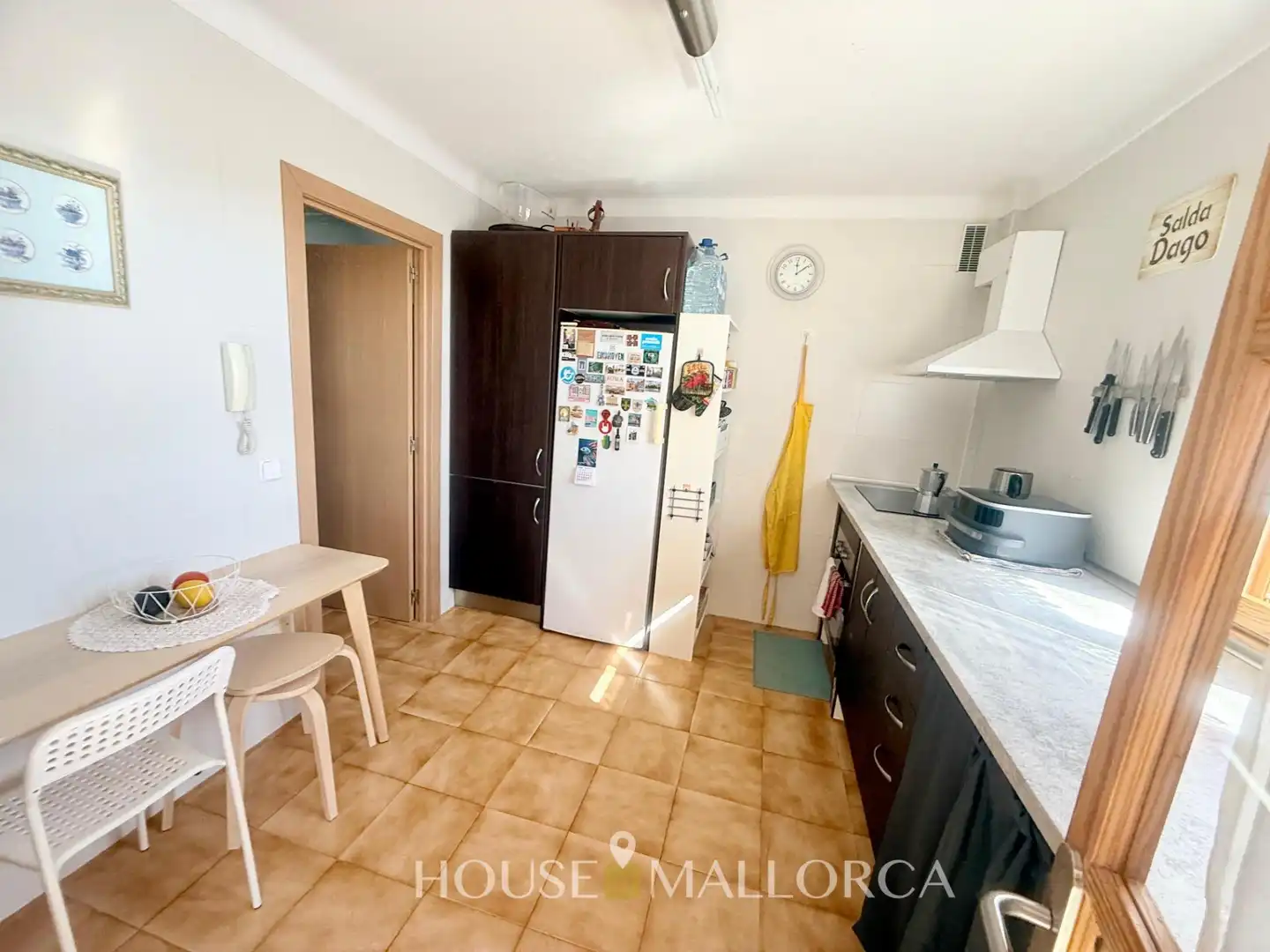 Kitchen of Flat for sale in Binissalem  with Air Conditioner, Private garden and Storage room