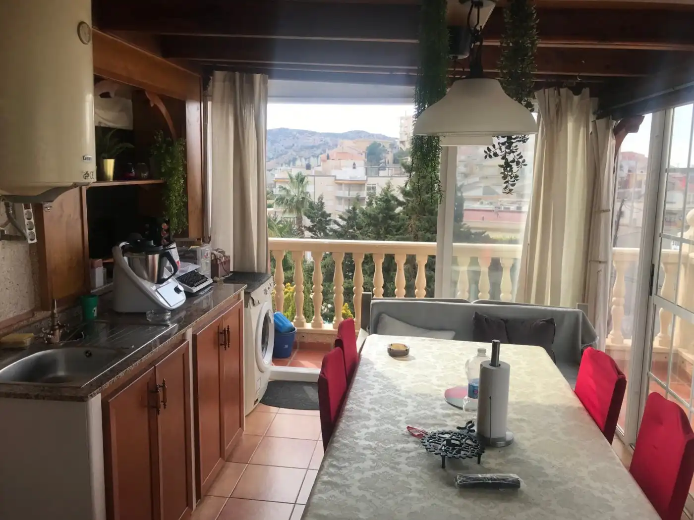Cuina de Dúplex en venda en Águilas amb Jardí privat, Terrassa i Moblat