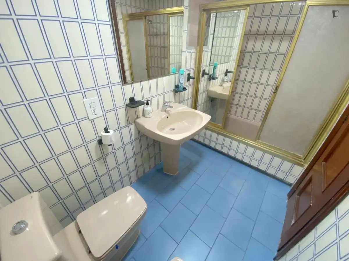 Bathroom of Apartments for rent in Valencia  with Furnished, Oven and Washing machine