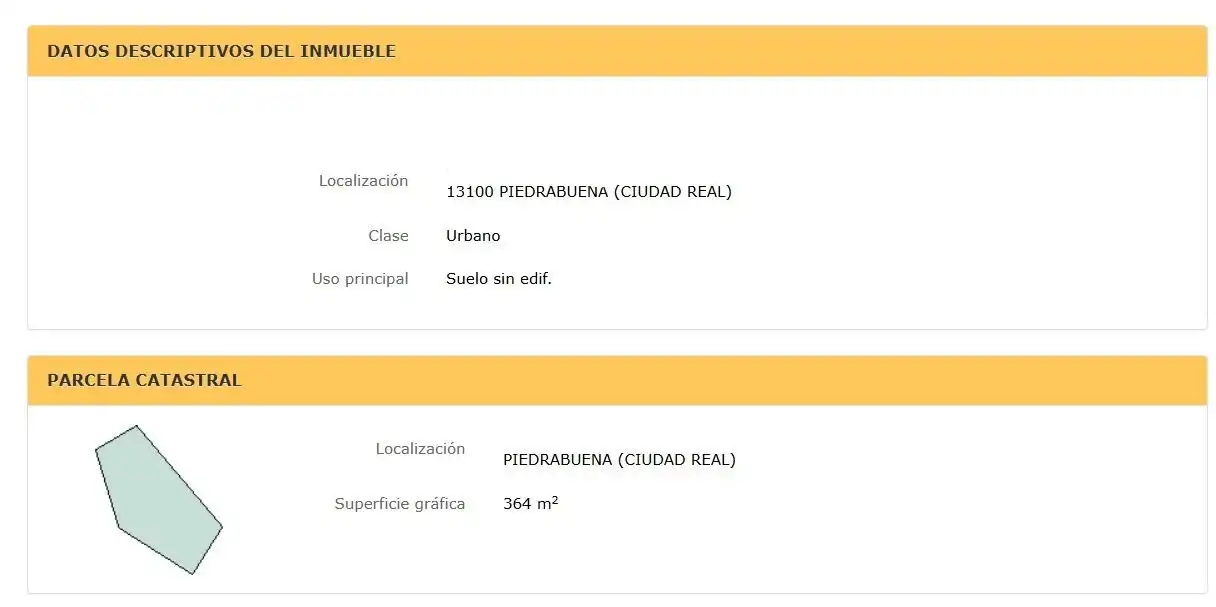Terrenos y solares en venta en Piedrabuena